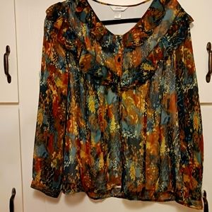 Long sleeve  lined, blouse